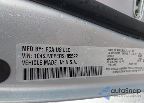 2024 Jeep Grand Wagoneer Series Ii 4X4 z USA, uszkodzony, nr VIN 1C4SJVFP4RS105522